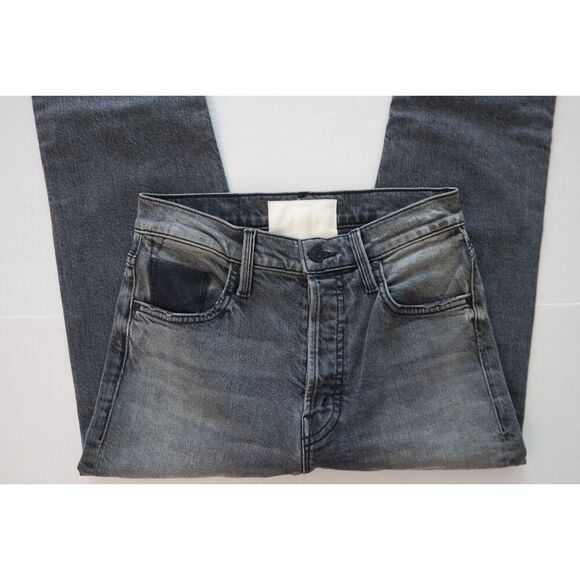 MOTHER 1664-846 Women's Sz 25 Black Distressed The Tomcat Ankle Denim Jeans - Picture 9 of 9